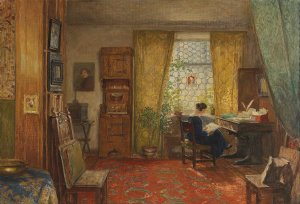 In the Studio by Hugo Charlemont Oil Painting