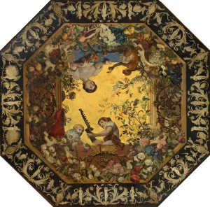 Lute players by Hugo Charlemont Oil Painting