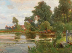 By the Pond by Hugo Darnaut Oil Painting