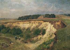 Die Sandgrube by Hugo Darnaut Oil Painting