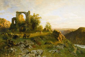 Durnstein On The Danube by Hugo Darnaut Oil Painting