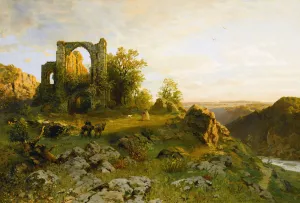 Durnstein On The Danube by Hugo Darnaut Oil Painting