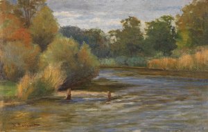 Landschaftsstudie by Hugo Darnaut Oil Painting
