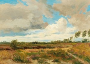 Moorland Oil painting by Hugo Darnaut