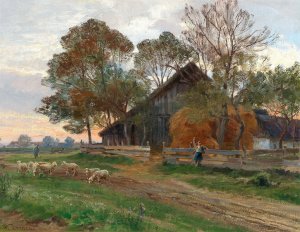 Motif of Plankenberg by Hugo Darnaut Oil Painting