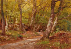 The Path in the Wood by Hugo Darnaut Oil Painting