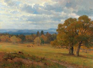 Waldwiese in Merkenstein by Hugo Darnaut Oil Painting