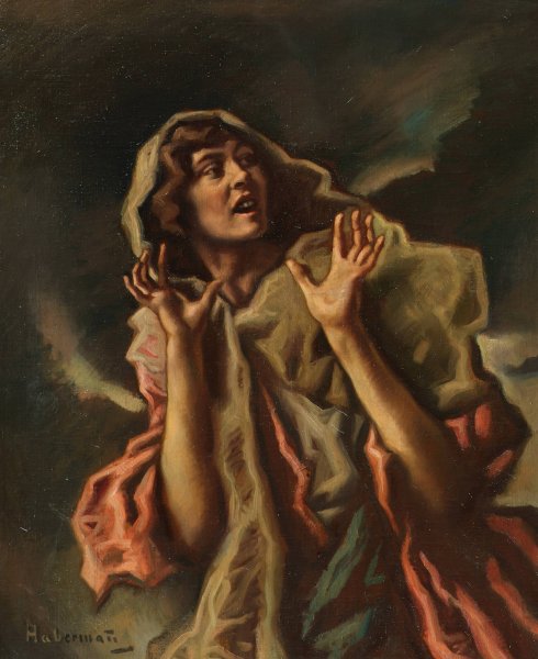 Main Product Photo of Louise Painting by Hugo Freiherr Von Habermann