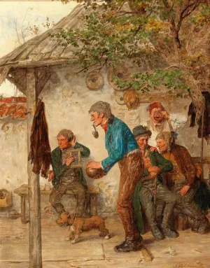 The Game of Bowls by Hugo Kotschenreiter Oil Painting