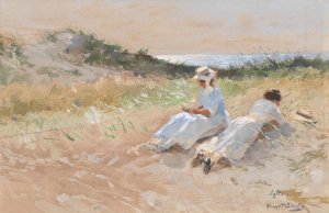 Partie auf Sylt by Hugo Muhlig Oil Painting