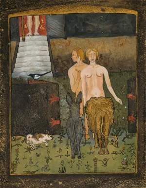Adam And Eve by Hugo Simberg Oil Painting