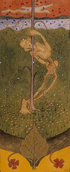 Autumn I, 1895 by Hugo Simberg Oil Painting
