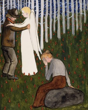 Dream by Hugo Simberg Oil Painting
