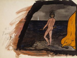 Fantasy by Hugo Simberg Oil Painting