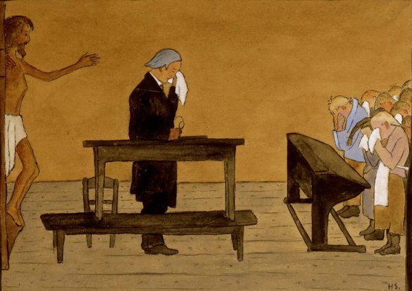 For Thy Sake  by Hugo Simberg - Hand-Painted Oil Painting Reproduction