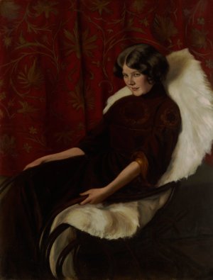 In The Rocking Chair, Anni Bremer by Hugo Simberg Oil Painting