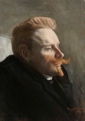 Man With A Red Moustache by Hugo Simberg Oil Painting