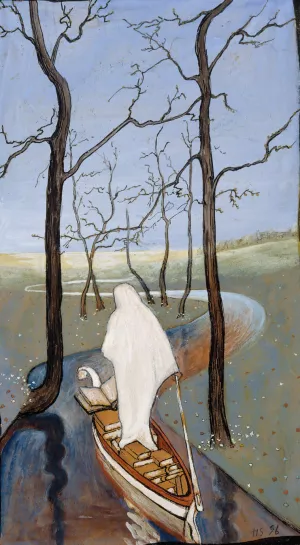 On The River Of Life by Hugo Simberg Oil Painting
