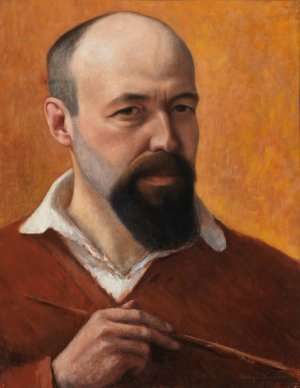 Self-Portrait by Hugo Simberg Oil Painting