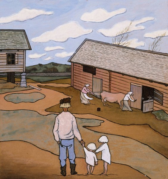 Spring Feeling  by Hugo Simberg - Hand-Painted Oil Painting Reproduction