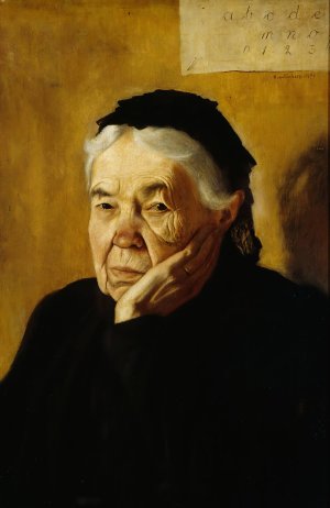 The Artist's Aunt by Hugo Simberg Oil Painting