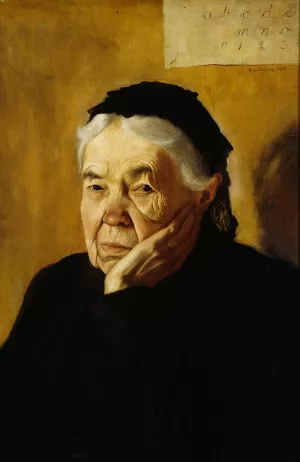 The Artist's Aunt by Hugo Simberg Oil Painting