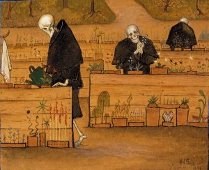 The Garden Of Death by Hugo Simberg Oil Painting