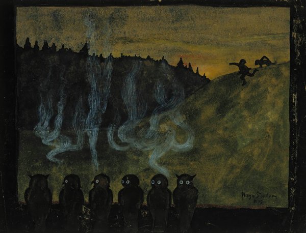 Vision  by Hugo Simberg - Hand-Painted Oil Painting Reproduction