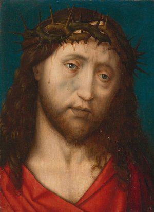 Christ Crowned With Thorns by Hugo Van Der Goes (Follower) Oil Painting