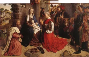 Monforte Altarpiece by Hugo Van Der Goes Oil Painting
