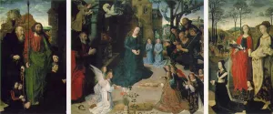 Portinari Triptych by Hugo Van Der Goes - Oil Painting Reproduction