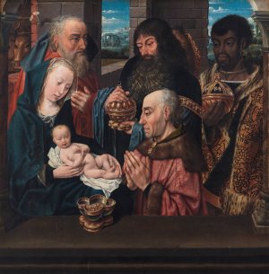The Adoration of the Kings by Hugo Van Der Goes Oil Painting