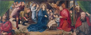 The Adoration of the Shepherds by Hugo Van Der Goes Oil Painting