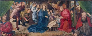 The Adoration of the Shepherds Oil painting by Hugo Van Der Goes