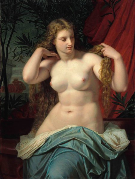 Main Product Photo of Bathsebee Painting by Hugues Merle