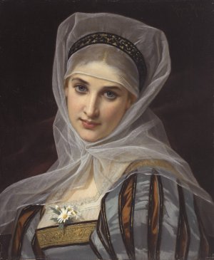Marguerite by Hugues Merle Oil Painting