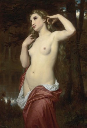 The Bather by Hugues Merle Oil Painting