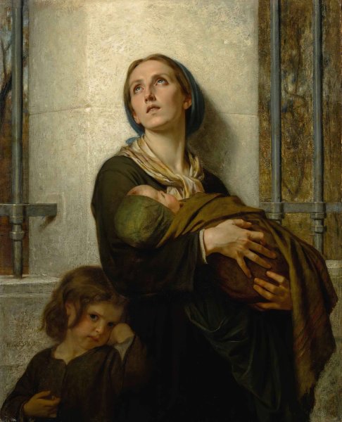 Main Product Photo of The Forgotten Painting by Hugues Merle