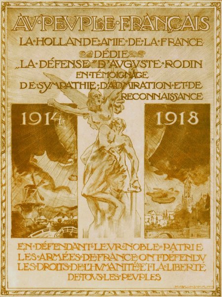 Au peuple francais  by Huib Luns - Hand-Painted Oil Painting Reproduction