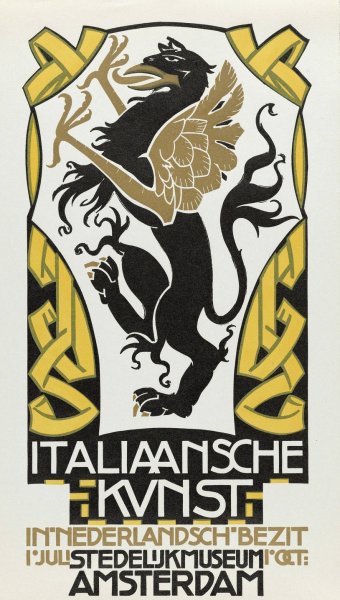 Italiaansche kunst in Nederlandsch bezit. 1 juli-1 oct. 1934. Stedelijk Museum  by Huib Luns - Hand-Painted Oil Painting Reproduction