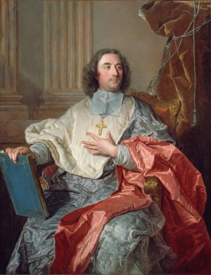 Charles de Saint-Albin, Archbishop of Cambrai by Hyacinthe Rigaud Oil Painting