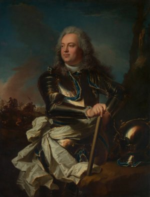 Portrait of a General Officer by Hyacinthe Rigaud Oil Painting