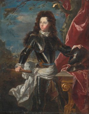 Portrait Of A Man In Armour by Hyacinthe Rigaud Oil Painting