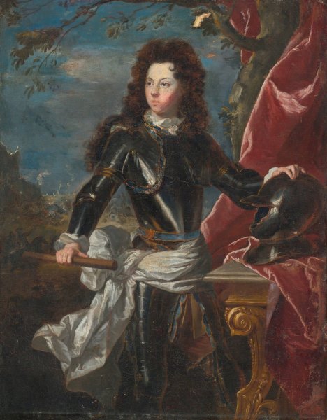 Portrait Of A Man In Armour by Hyacinthe Rigaud - Hand-Painted Oil Painting Reproduction