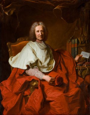 Portrait of Cardinal Guillaume Dubois by Hyacinthe Rigaud Oil Painting