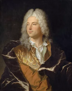 Portrait of Chevalier Lucas Schaub of Basel by Hyacinthe Rigaud Oil Painting