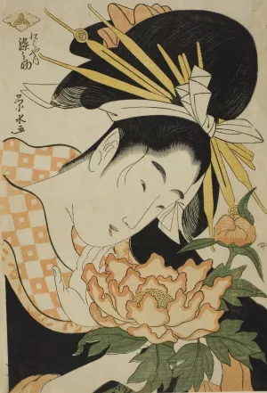 The Courtesan Somenosuke of the Matsubaya Oil painting by Ichirakutei Eisui
