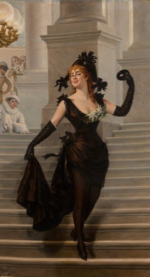 Sappho by Ignace Spiridon Oil Painting