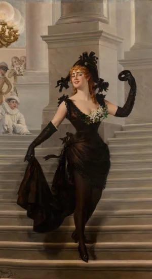 Sappho by Ignace Spiridon Oil Painting