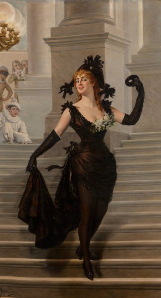 Sappho  by Ignace Spiridon - Hand-Painted Oil Painting Reproduction